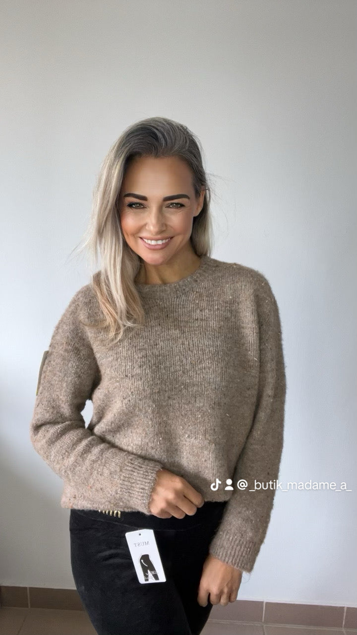 Melanżowy sweter oversize