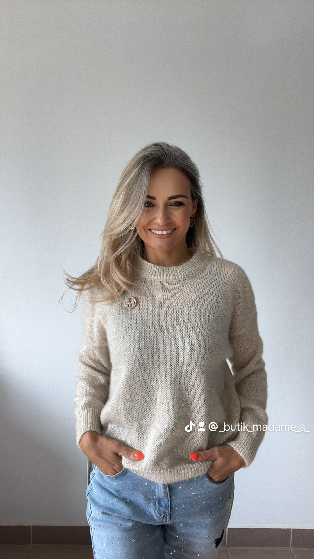 Sweter moherowy