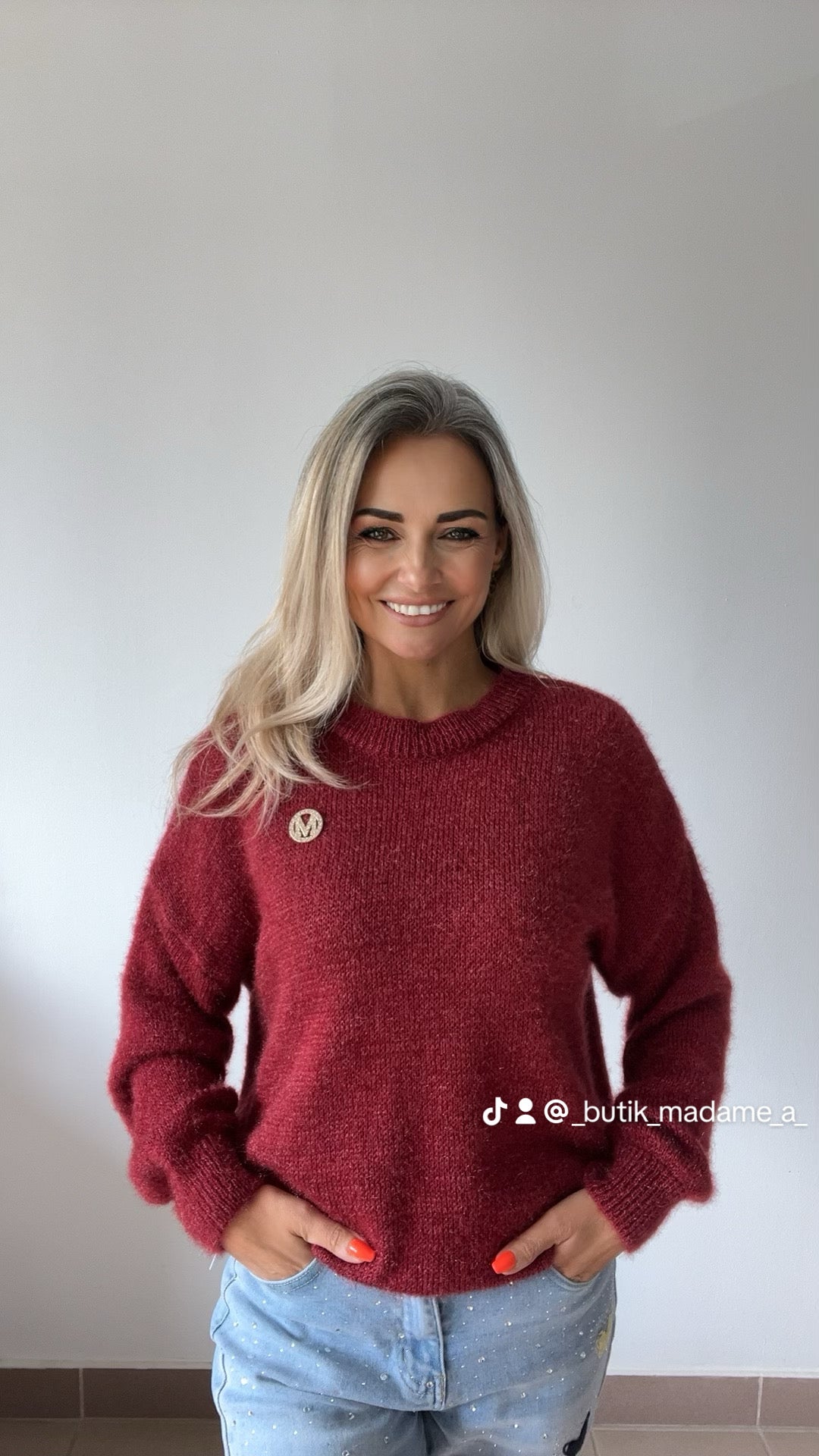 Sweter moherowy