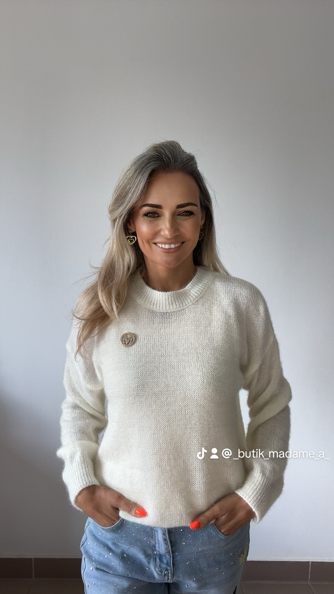 Sweter moherowy